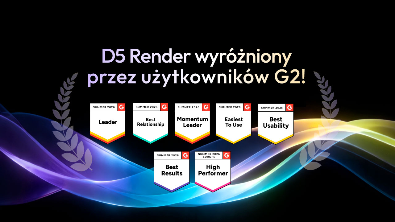 D5 Render wyróżniony przez użytkowników G2!